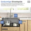 ANW HOME Unterbauspüle 78×44 cm Edelstahl 304 Nano, Produktbild-Vorschau 2