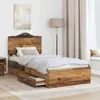 vidaXL Bettrahmen mit Kopfteil Altholz 100 x 200 cm Produktbild-Vorschau 3