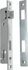 A metal door lock mechanism and its strike plate are shown against a white background. Produktbild-Vorschau