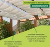 Seilspann-Sonnensegel + Montageset 270x140cm, cremeweiß Produktbild-Vorschau 4