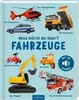 A book cover featuring various vehicles with labels and text. Produktbild-Vorschau