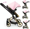 Bayer Vario Puppenwagen rosa und gold 18490AA Produktbild-Vorschau 3