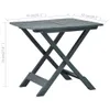 A green folding garden table with dimensions indicated by measurement lines and text. Náhled obrázku produktu