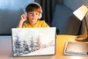 MuchoWow® Laptop Aufkleber Sticker Cover Baum - Schnee - Produktbild-Vorschau 3
