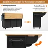 Sweiko Ilot de cuisine Armoire buffet 120 x 73 (45) x 92 cm Voir les images du produit 15