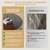 Couchtisch aus gehärtetem Glas & Massivholz, Ø80cm Produktbild-Vorschau 8
