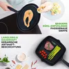 NutriChef Pfannenset 5-teilig – Grillpfanne, Wokpfanne, Produktbild-Vorschau 4