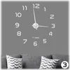 relaxdays DIY Wanduhr mit 3D-Zahlen Produktbild-Vorschau 1