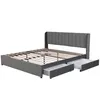 Polsterbett 180x200 cm mit Lattenrost, Samtbett mit hohem Produktbild-Vorschau 12