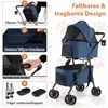 COSTWAY 3 w 1 składany wózek dla psów, buggy dla psów 2 Podgląd zdjęcia produktu 5