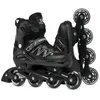 A pair of black inline skates with a white background. Produktbild-Vorschau