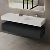 Mai & Mai Badmöbelset 150x48x25cm Unterschrank Anthrazit Produktbild-Vorschau 2