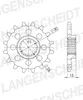 AFAM Kettenritzel 61800-16 Vorne für KTM MOTORCYCLES Produktbild-Vorschau 3