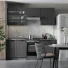 Küchenzeile Vicco Fame-Line Dunkelgrau 200 cm , AP Produktbild-Vorschau 4