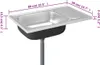 Spüle mit Abtropffläche Set Silbern 800x500x155 mm Produktbild-Vorschau 10