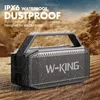 W-KING Bluetooth Lautsprecher 60W (100W Spitze) IPX6 - Tief Produktbild-Vorschau 3
