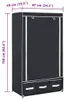 vidaXL Szafa czarna 87 x 49 x 159 cm tkanina Podgląd zdjęcia produktu 6