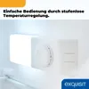 Close-up of a refrigerator's internal temperature control dial and light. Produktbild-Vorschau