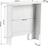 Toboli osłona grzejnika biała 78 x 19 x 82 cm, osłona Podgląd zdjęcia produktu 10