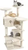 UISEBRT Beige Katzenbaum 130 cm – Stabiler Kratzbaum mit Produktbild-Vorschau 1