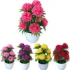 1Pc künstliche Chrysantheme Bonsai Topfpflanze Home Produktbild-Vorschau 1