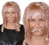 Blonde Wikinger Perücke zum Gallier Kostüm für Herren Produktbild-Vorschau 2