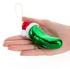 com-four®  3x Glas Christbaumschmuck als Gurke 11 cm - Produktbild-Vorschau 5