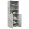 Highboard Betongrau 70x42,5x185 cm Holzwerkstoff Produktbild-Vorschau 7
