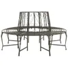 vidaXL Garten-Baumbank 160 cm Stahl Produktbild-Vorschau 7