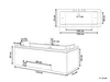 BELIANI Whirlpool-Badewanne Weiß 170 x 75 cm mit Produktbild-Vorschau 3