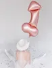 Pallone in foil Same Penis Forever 46x88cm oro rosa Anteprima dell’immagine prodotto 8