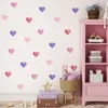 Muralo nástěnné tetování nástěnná samolepka barevné HEARTS Náhled obrázku produktu 5
