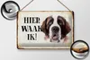 Blechschild Spruch 30x20cm holländisch Hier Waak ik Produktbild-Vorschau 3