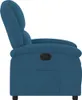 vidaXL Poltrona relax in velluto blu Anteprima dell’immagine prodotto 4