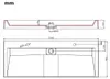 vidaXL Umývadlo 120 x 46 x 11 cm Minerálne liate/mramorové Náhľad obrázku produktu 8