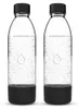Dafi PushAir 2, fľaše do sifónu, 0,7 l, čierne Náhľad obrázku produktu 1
