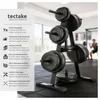 tectake® Hantelscheibenständer mit 7 Aufnahmen Produktbild-Vorschau 2