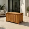 CLP Auflagenbox aus Teakholz mit Gasdruckfeder-Deckel und Produktbild-Vorschau 3