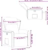 vidaXL Relaxsessel Taupe Stoff Produktbild-Vorschau 7