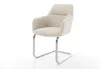 DELIFE Freischwinger Pejo-Flex Cord Beige Freischwinger Produktbild-Vorschau 6