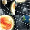 Wanduhr - Quadrat - Glasuhr - Kosmos Planet - 30x30cm - Produktbild-Vorschau 8