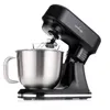 A black stand mixer with a silver bowl. Náhľad obrázku produktu