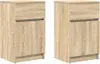 vidaXL Nočné stolíky 2 ks dub Sonoma 39x35x65 cm Materiál Náhľad obrázku produktu 2