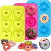 3 Stš¹ck Silikon Donutformen, 6 Hohlr?ume Donut Backform Produktbild-Vorschau 1