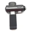 A gray and black massage gun is shown against a white background. Produktbild-Vorschau