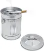 Balvi Aschenbecher Müll mit Kappe Galvanisiertes Metall Produktbild-Vorschau 1