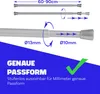 Klemmstange Silber 60-90cm ausziehbar, Ø10/13mm, Produktbild-Vorschau 2