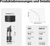Wiltec Tauchpumpe mit Trockenlaufschutz und Produktbild-Vorschau 3