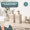 Eluno, lot de 2 distributeurs de savon avec surface douce Voir les images du produit 2