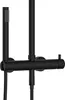 Duschset Marwell Duscharmatur Classico schwarz 88-118x20 cm Produktbild-Vorschau 4